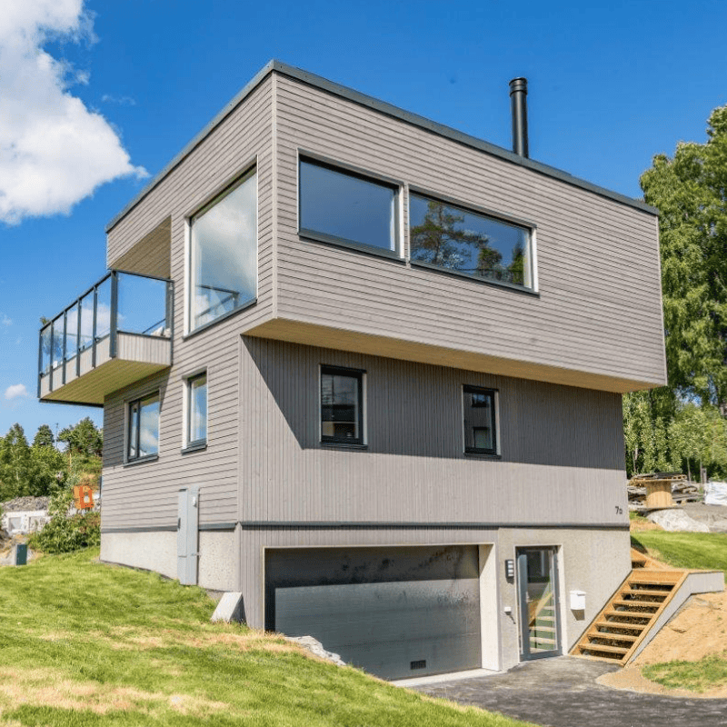 Four unique private houses near Oslo, in the small town of Drobak