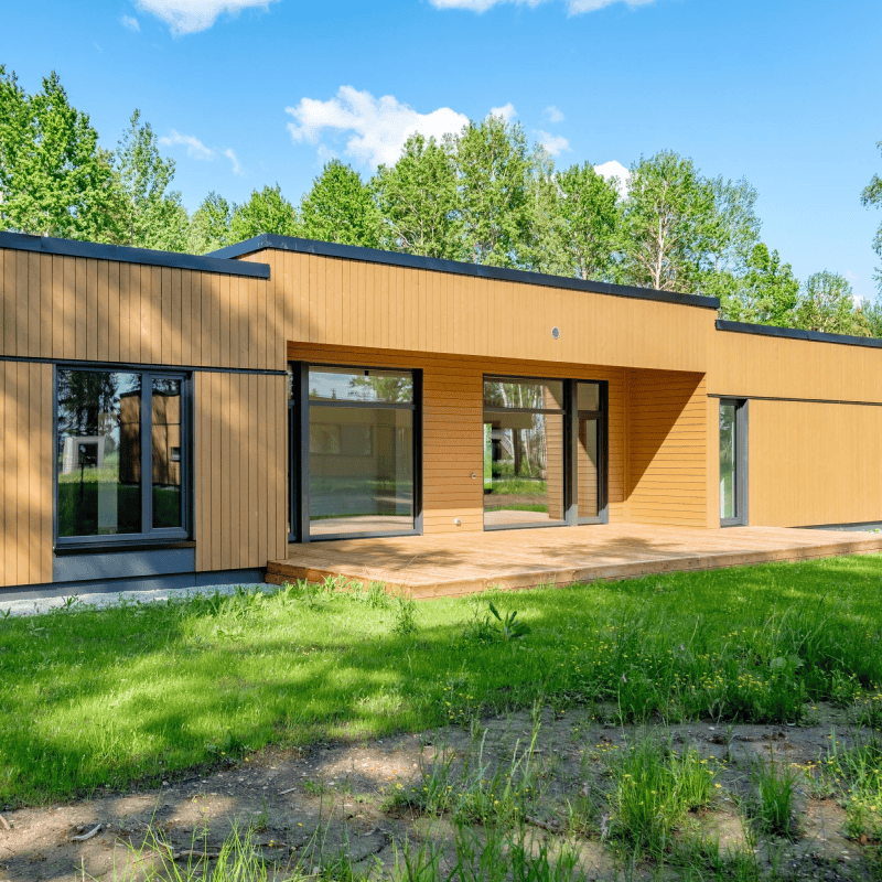 Six private houses near Tartu. Welement designed, engineered and manufactured the houses.